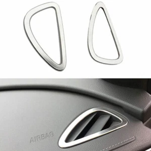 Silver Steel Instrument L&R Air Outlet Vent Trim Fit For Buick Lacrosse 2016-19 - Picture 1 of 5