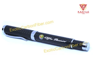 Bolígrafo Alfa Romeo Color Logo Fibra de Carbono - ¡GRAN REGALO!! - Imagen 1 de 2