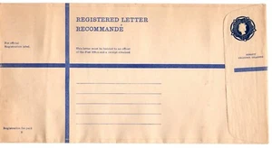 JERSEY - REGISTERED LETTER PRE-PAID ENVELOPE SIZE K 23p stamp in fair condition - Picture 1 of 2