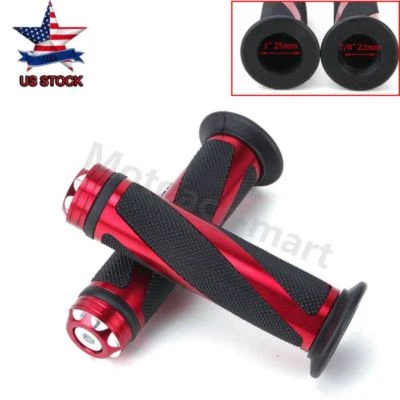 Manillar de manillar de gel para motocicleta 7/8" para Yamaha R1 R6 Kawasaki Honda Suzuki Foto 1 de 4