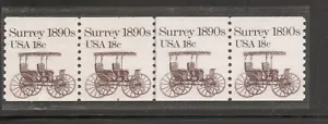 US SC # 1907 Surrey 1890 , PNC # 4 Strip of 4 .  Mint Condition - Picture 1 of 1