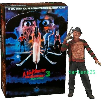 Boneco de ação EUA Stock Nightmare Ultimate Freddy Krueger 7" PVC brinquedo presentes novo - Imagem 1 de 4