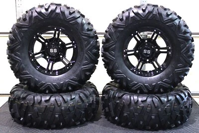 POLARIS GENERAL 1000 30" BIGHORN RADIAL ATV TIRE & 14" VIPER BLK WHEEL KIT POL10 - Image 1 of 4