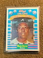 1991 SPORTFLICS KELLOGG'S BASEBALL GREATS #2 HANK AARON 3-D CARD