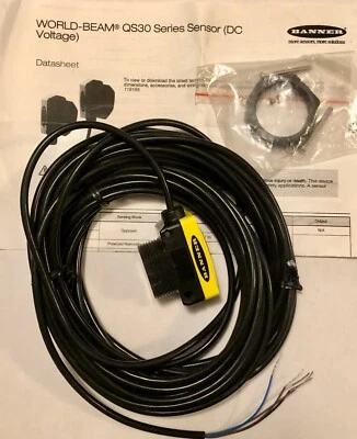 BANNER QS30FF400 - QS30 SERIES HIGH-PERFORMANCE LONG-RANGE SENSOR - Image 1 of 4