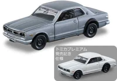 Tomica PREMIUM NISSAN SKYLINE GT-R (KPGC10) белый (記念仕樣) + серебро ~ 1/61 - Изображение 1 из 3