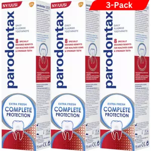 3 x Parodontax KOMPLETTSCHUTZ Zahnpasta Stoppt Zahnfleischbluten 75 ml - Bild 1 von 3