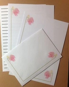 Pastell Rose Delight Brief Schreibpapier & Umschläge Briefpapier 8+4 - Bild 1 von 2