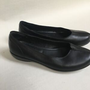 HOTTER SHOES Pumps BLACK Real leather ballet 6.5 NEW BNWOT FLATS Womens £69