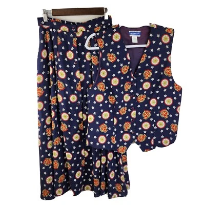 Pendleton Women's 10 Long Skirt Vest Suit Set Rayon Nautical Vtg 70's  - Image 1 of 4