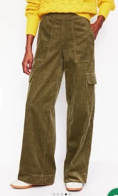 Boden Cord Pull-On Pants in Olive/Khaki Size 2 - Image 1 of 4