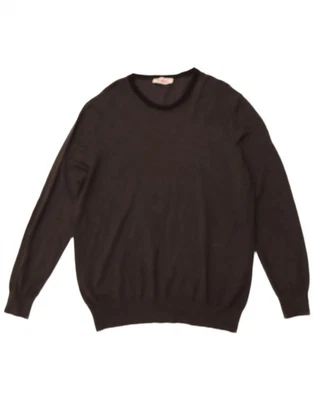 INVICTA Womens Crop Crew Neck Jumper Sweater 2XL Black Viscose DF19 - Image 1 of 3