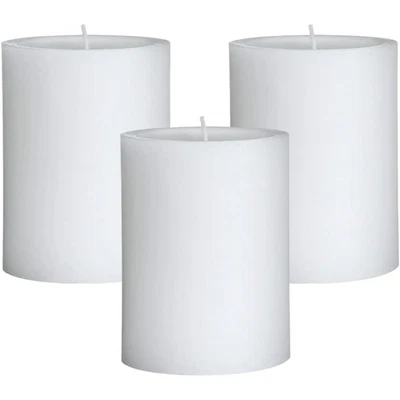 - 3 inch by 4 inch Tall Citronella Scented Pillar Candles (Set of 3) - Indoor... - Image 1 of 4
