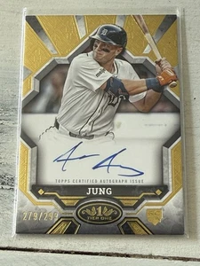 2025 Topps Tier One #BOA-JJ Jace Jung Break Out Autogramm #/299 - Bild 1 von 2