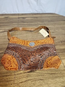 NWT Canyon Sky Purse Handbag Southwest Inspiration Faux Tooled Leather - Picture 1 of 10