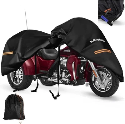 Funda Triciclo Moto, Fundas para 3 Ruedas Harley Davidson Impermeable Exterior St Foto 1 de 4