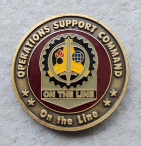 US ARMY OPERATIONS SUPPORT COMMAND SERGEANT MAJOR CHALLENGE COIN, ON THE LINE - Bild 1 von 6