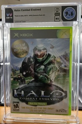 Halo Combat Evolved Microsoft Xbox Console Pack In NFR Sealed Graded WATA 9.6 - Image 1 of 2