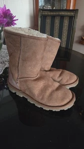 UGG Australia Classic Short II Boots Chestnut Leather Suede 5.5 uk 38 euro - Picture 1 of 6