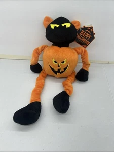 Schwarze Katze Kürbis Haustier Spielzeug Plüsch 13 Zoll - Bild 1 von 7
