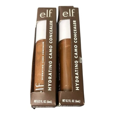 2X Elf E.l.f Camo Hydrating Concealer Rich Ebony  Contour Highlights Makeup - Image 1 of 4