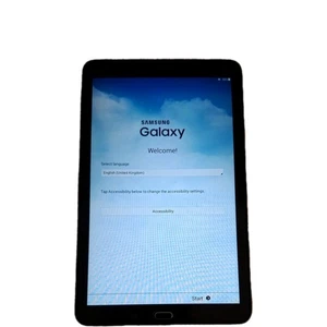 Samsung Galaxy Tab E 8GB Storage Black Wi-Fi Only Android 4.4 Tablet Lightweight - Picture 1 of 22