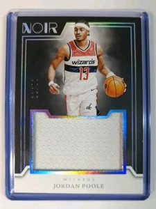 Noir Basketball Jordan Poole Jumbo Jersey Relic /99 Washington Wizards - Picture 1 of 2