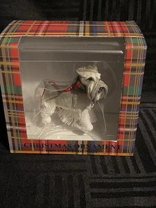 Sandicast Schnauzer Grigio Decorazione Natalizia Nuovo con Scatola - Foto 1 di 4