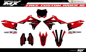 Fits Suzuki RMZ 250 2019 to 2024 RMZ450 2018 to 2024 graphic kit decals stickers - Picture 1 of 2