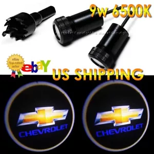 9w 3D Ghost Shadow Laser Projector Logo LED Light Courtesy Door Step Chevrolet - Picture 1 of 5