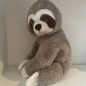 Wild Republic sloth plush stuffed animal 12 inches with embroidered eyes - Picture 1 of 12