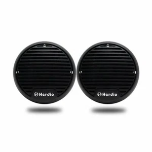 Herdio 4PCS 3" Black Boat Speakers Marine Hot tub Speaker Motorcycle Audio USA - Imagen 1 de 7