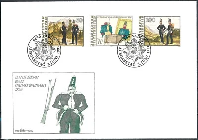 LIECHTENSTEIN COVER 1991 The Last Action of the Royal Military Contigents - FDC - Image 1 of 2
