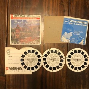 Vintage View-Master Busch Gardens Travel 3 Slide Packet A988 - Picture 1 of 3