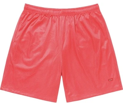 Pantalones Cortos Supreme Small Box Logo Sueltos Malla SS23 Para Hombre Talla Grande Coral (Rosa) Nuevos con Etiquetas Foto 1 de 4