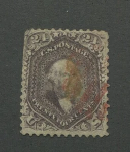 United States Postage Stamp #78 USED Average 24¢ Washington - Imagen 1 de 2