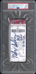 2023 Nolan Schanuel MLB Debut 1st Hit Ticket 8/18/23 Angels Rays PSA 9 Mint - Picture 1 of 1