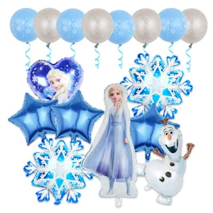 Frozen Elsa Latex Balloons Banner Bunting Birthday Kids Party Xmas Decorations - Picture 1 of 1