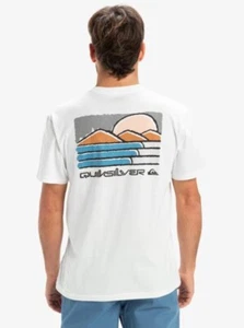 QUIKSILVER - Mens Evo Future Islands T-Shirt - Snow White - Short Sleeve Tee - Picture 1 of 2