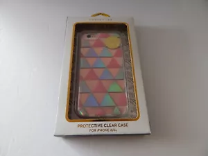 DABNEY LEE Protective Clear Case iPhone SE iPhone 8/7/6S Clear/Pink/Silver New - Picture 1 of 9