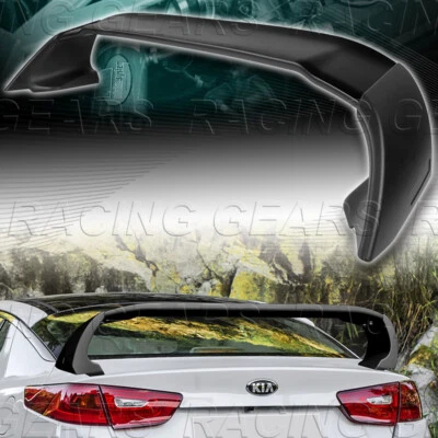 R-STYLE ABS PRIMER BLACK REAR TRUNK SPOILER WING FIT 14-15 KIA OPTIMA K5 SEDAN - Image 1 of 4