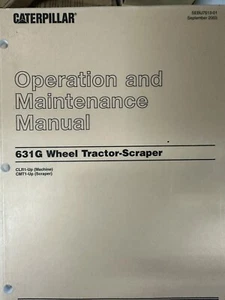CAT CATERPILLAR 631G Wheel Tractor Scraper Operation and Maintenance Manual - Picture 1 of 4