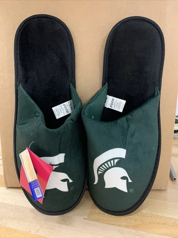 Forever Collectibles Michigan State Mens Extra Large Slippers Box 38 Cover