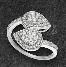 1.50ct Natural Round Diamond 14K Solid White Gold Wedding Ring