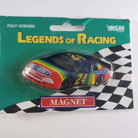 Vintage 1999 Jeff Gordon NASCAR #24 Legends Of Racing Magnet 3D Cover