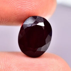 Natural Certified Pigeon Blood Red Garnet 10.30 Ct Loose Gemstone Oval Cut - Picture 1 of 5