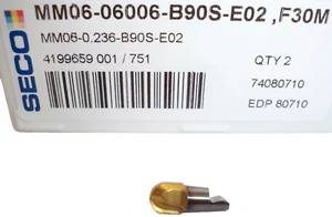 SECO INSERTO MINIMASTER PER SGROSSATURA FRESATURA TORNITURA TORNIO FRESA - Imagen 1 de 3