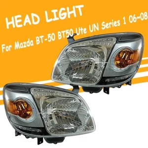 A Pair Head Lights For Mazda BT-50 BT50 Ute UN Series 1 06~08 Front Lamps LH RH - Picture 1 of 9