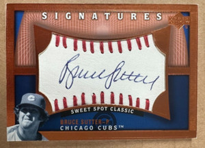 2005 Upper Deck Sweet Spot Classic Bruce Sutter Signatures auto Cubs