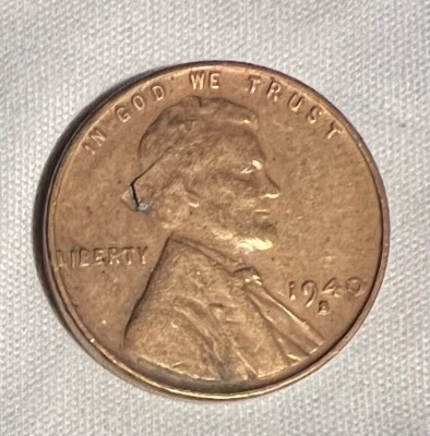 ERROR COIN 1940-S De-lamination Lincoln Wheat Cent - Image 1 of 3